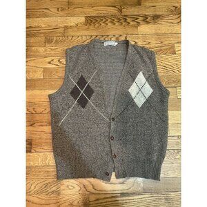 Vintage Stetson Men's Plaid Vest Argyle Large L